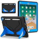 For iPad 9.7 2018/2017 / Pro 9.7 2016 / Air 2 Silicone + PC Shockproof Protective Tablet Case(Black+Blue) - 1
