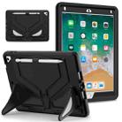 For iPad 9.7 2018/2017 / Pro 9.7 2016 / Air 2 Silicone + PC Shockproof Protective Tablet Case(Black) - 1
