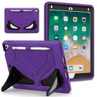 For iPad 9.7 2018/2017 / Pro 9.7 2016 / Air 2 Silicone + PC Shockproof Protective Tablet Case(Purple+Black) - 1
