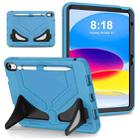 For iPad 10th Gen 10.9 2022 Silicone + PC Shockproof Protective Tablet Case(Light Blue+Black) - 1