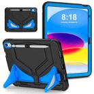 For iPad 10th Gen 10.9 2022 Silicone + PC Shockproof Protective Tablet Case(Black+Blue) - 1