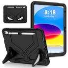 For iPad 10th Gen 10.9 2022 Silicone + PC Shockproof Protective Tablet Case(Black) - 1