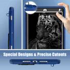 For iPad 10.2 2021 / 2020 / 2019 Silicone + PC Shockproof Protective Tablet Case(Navy Blue+Black) - 5