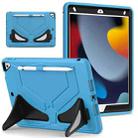 For iPad 10.2 2021 / 2020 / 2019 Silicone + PC Shockproof Protective Tablet Case(Light Blue+Black) - 1