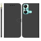 For Infinix Hot 20 Play Imitated Mirror Surface Flip Leather Phone Case(Black) - 1