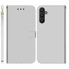 For Samsung Galaxy A54 5G Imitated Mirror Surface Flip Leather Phone Case(Silver) - 1