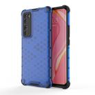 For Huawei nova 7 Pro 5G Shockproof Honeycomb PC + TPU Protective Case(Blue) - 1