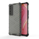 For Huawei nova 7 Pro 5G Shockproof Honeycomb PC + TPU Protective Case(Black) - 1