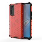 For Huawei nova 7 5G Shockproof Honeycomb PC + TPU Protective Case(Red) - 1