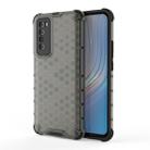 For Huawei nova 7 5G Shockproof Honeycomb PC + TPU Protective Case(Black) - 1