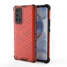 For Huawei Honor 30 Pro Shockproof Honeycomb PC + TPU Protective Case(Red) - 1