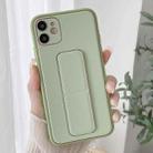 For iPhone 14 Plus Electroplated Wrist Holder Phone Case(Light Green) - 1