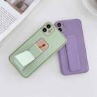 For iPhone 13 Pro Max Electroplated Wrist Holder Phone Case(Light Green) - 2