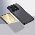 For Xiaomi 14 Armor Clear TPU Hard PC Phone Case(Matte Black) - 1