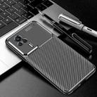 For Xiaomi Redmi K60E Carbon Fiber Texture Shockproof TPU Phone Case(Black) - 1
