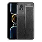 For Xiaomi Redmi K60E Litchi Texture TPU Phone Case(Black) - 1