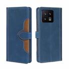 For Xiaomi 13 Skin Feel Magnetic Buckle Leather Phone Case(Blue) - 1