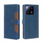 For Xiaomi 13 Pro Skin Feel Magnetic Buckle Leather Phone Case(Blue) - 1