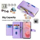 For Ulefone Note 12P Sheep Texture Cross-body Zipper Wallet Leather Phone Case(Purple) - 3