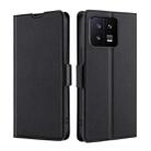 For Xiaomi 13 Ultra-thin Voltage Side Buckle Leather Phone Case(Black) - 1