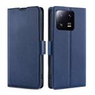 For Xiaomi 13 Pro Ultra-thin Voltage Side Buckle Leather Phone Case(Blue) - 1