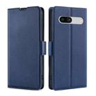 For Google Pixel 7a Ultra-thin Voltage Side Buckle Leather Phone Case(Blue) - 1