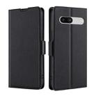 For Google Pixel 7a Ultra-thin Voltage Side Buckle Leather Phone Case(Black) - 1