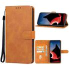 For Motorola Moto ThinkPhone 5G Leather Phone Case(Brown) - 1