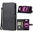 For Xiaomi Redmi Note 12 Pro 5G Global Leather Phone Case(Black) - 1