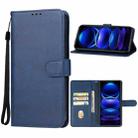 For Xiaomi Redmi Note 12 Pro+ Global Leather Phone Case(Blue) - 1