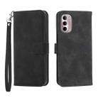 For Motorola Moto G Stylus 4G 2022 Dierfeng Dream Line TPU + PU Leather Phone Case(Black) - 1