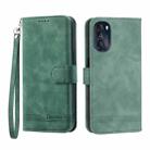 For Motorola Moto G 5G 2022 Dierfeng Dream Line TPU + PU Leather Phone Case(Green) - 1