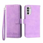 For Motorola Moto G52 4G/G82 5G/G71S Dierfeng Dream Line TPU + PU Leather Phone Case(Purple) - 1