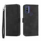 For Motorola Moto G Play 2023 Dierfeng Dream Line TPU + PU Leather Phone Case(Black) - 1