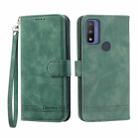 For Motorola Moto G Power 2022 Dierfeng Dream Line TPU + PU Leather Phone Case(Green) - 1