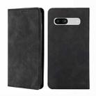 For Google Pixel 7a Skin Feel Magnetic Horizontal Flip Leather Phone Case(Black) - 1