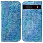 For Google Pixel 7a Colorful Magnetic Buckle Leather Phone Case(Blue) - 1