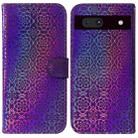 For Google Pixel 7a Colorful Magnetic Buckle Leather Phone Case(Purple) - 1