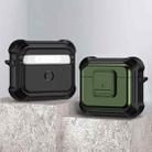 For AirPods 3 TPU + PC Shockproof Earphone Protective Case with Switch(Army Green) - 1