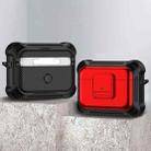 For AirPods Pro TPU + PC Shockproof Earphone Protective Case with Switch(Red) - 1
