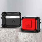 For AirPods Pro 2 TPU + PC Shockproof Earphone Protective Case with Switch(Red) - 1