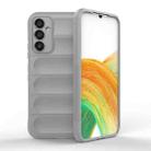 For Samsung Galaxy A34 5G Magic Shield TPU + Flannel Phone Case(Grey) - 1