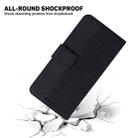For OPPO A58 Geometric Embossed Flip Leather Phone Case(Black) - 6