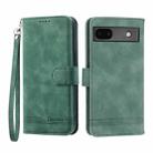 For Google Pixel 6a Dierfeng Dream Line TPU + PU Leather Phone Case(Green) - 1