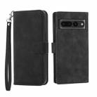 For Google Pixel 7 Pro Dierfeng Dream Line TPU + PU Leather Phone Case(Black) - 1