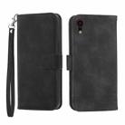 For iPhone XR Dierfeng Dream Line TPU + PU Leather Phone Case(Black) - 1