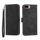 For iPhone 6 Plus/7 Plus/8 Plus Dierfeng Dream Line TPU + PU Leather Phone Case(Black) - 1