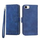 For iPhone 6/7/8/SE 2020/SE 2022 Dierfeng Dream Line TPU + PU Leather Phone Case(Blue) - 1