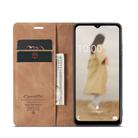 For Samsung Galaxy A14 5G CaseMe 013 Multifunctional Horizontal Flip Leather Phone Case(Brown) - 3