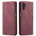 For Samsung Galaxy A14 5G CaseMe 013 Multifunctional Horizontal Flip Leather Phone Case(Wine Red) - 2